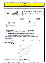 Bài tập Hình học 12 - Chương 1 Thể tích khối đa diện - Chủ đề 5 Thể tích khối lăng trụ - Có lời giải chi tiết năm 2022